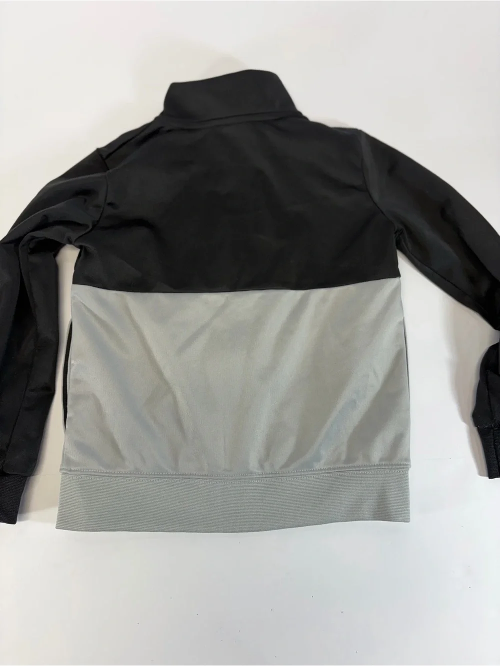 Nike Toddler Boys Colorblock Full Zip Track Jacket Black Gray Neon Yellow 4T